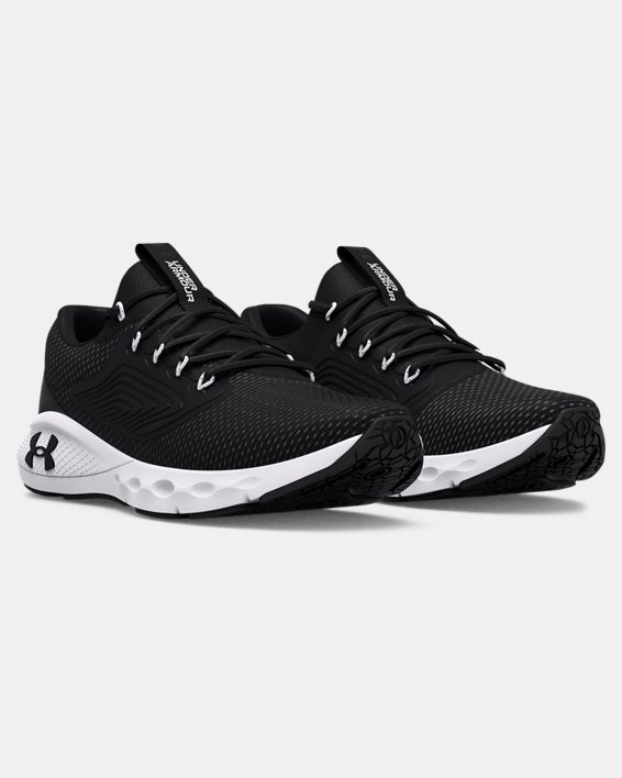 Men's UA Charged Vantage 2 Running Shoes, Black, pdpMainDesktop image number 3